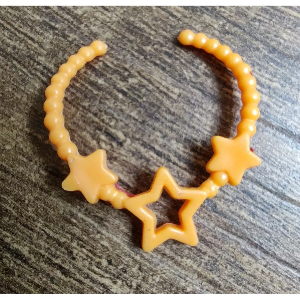 Barbie Orange Star Necklace Jewelry Accessory Z31